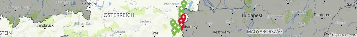 Kartenansicht für Apotheken-Notdienste in der Nähe von Mannersdorf an der Rabnitz (Oberpullendorf, Burgenland)